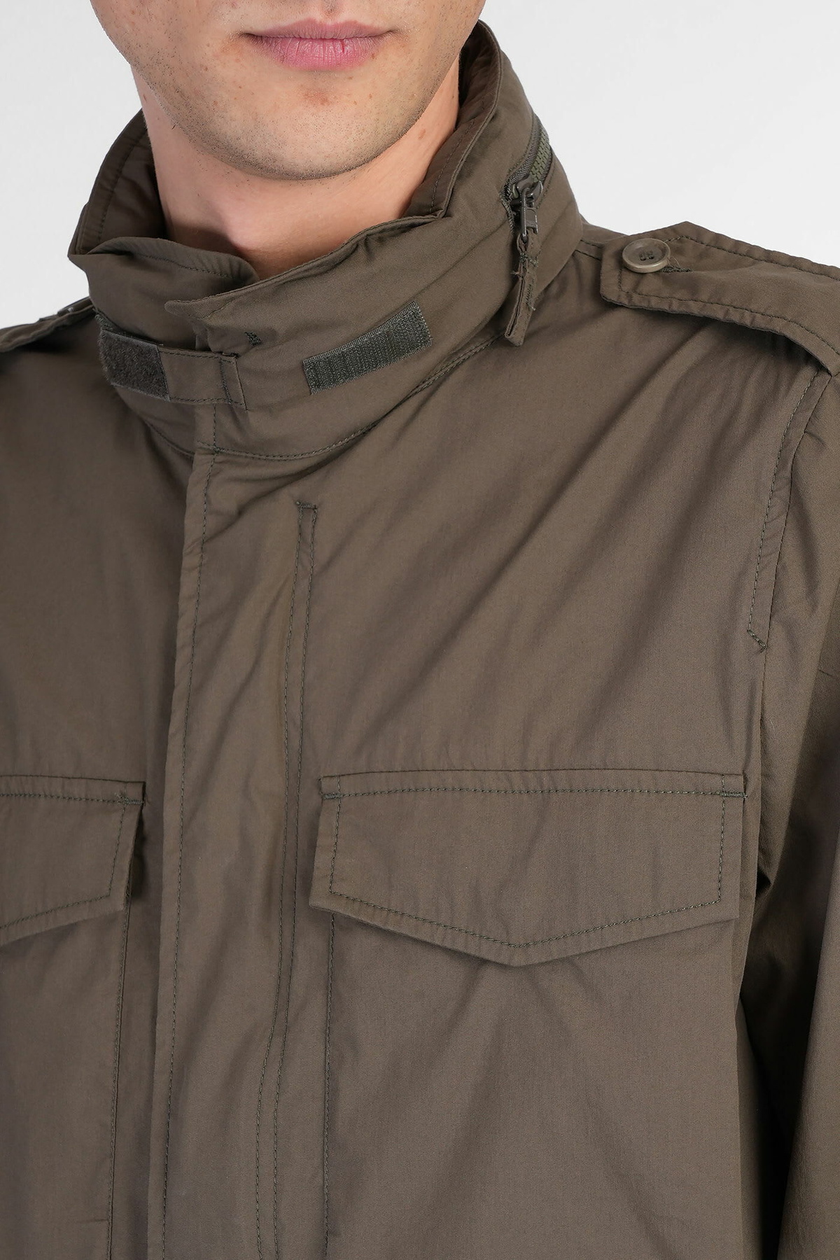 Aspesi Casual Jacket In Green Cotton