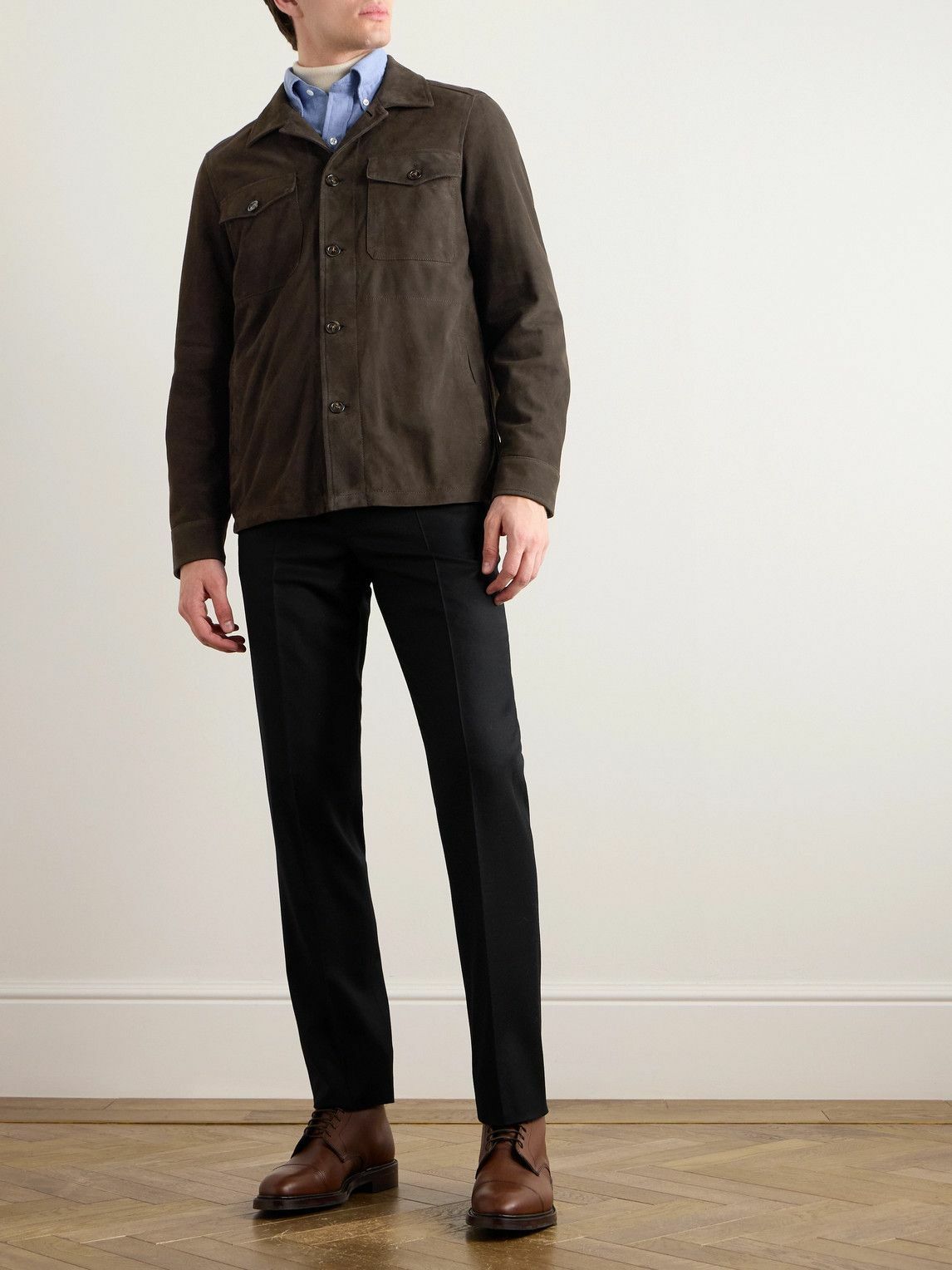 Kingsman - Suede Overshirt - Brown