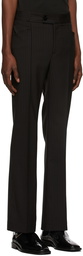 Ernest W. Baker Black & Orange Pinstripe Trousers