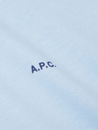 A.P.C. - Kyle Logo-Print Cotton-Jersey T-Shirt - Blue