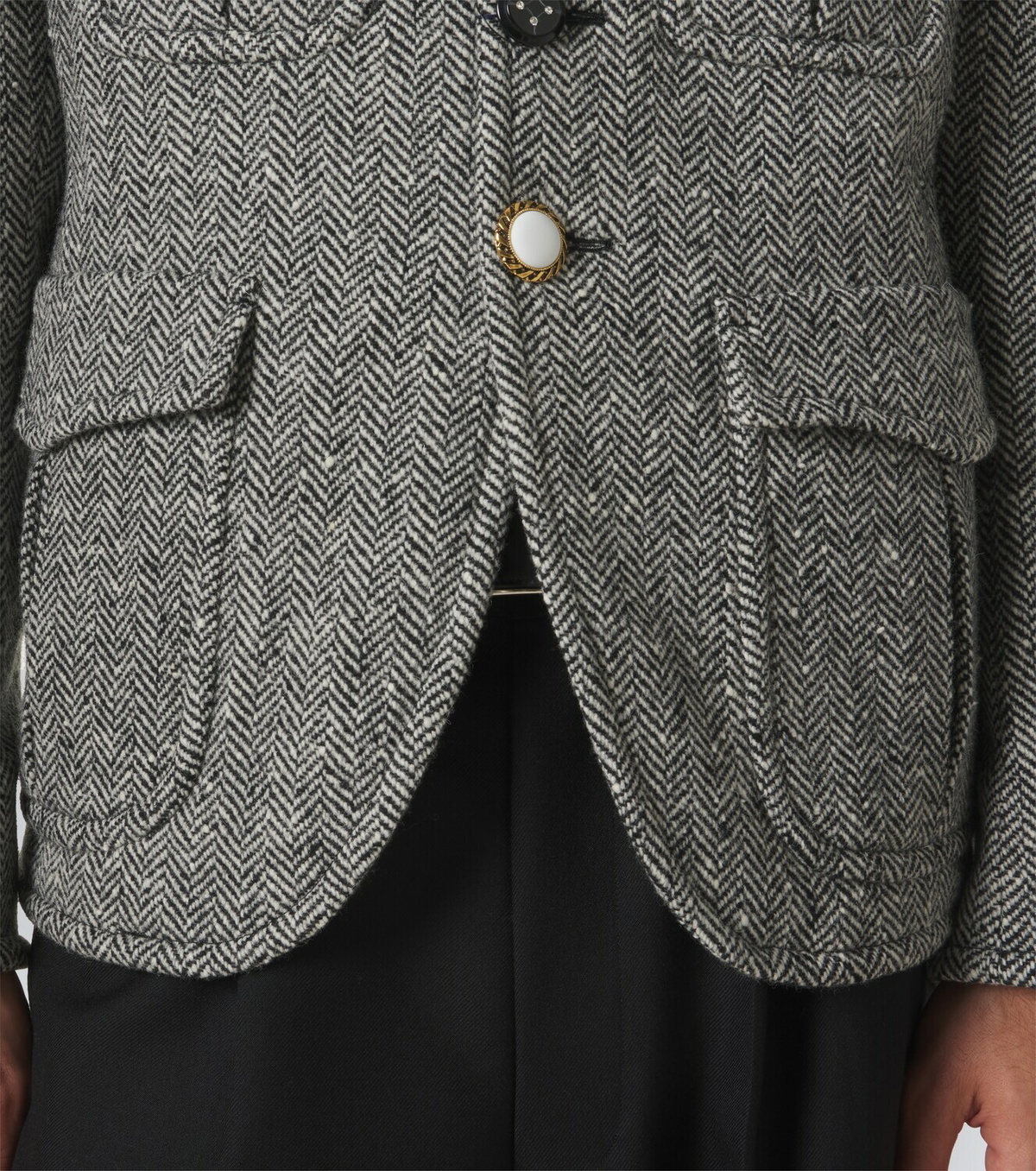 Junya Watanabe Herringbone wool-blend blazer