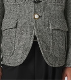 Junya Watanabe Herringbone wool-blend blazer