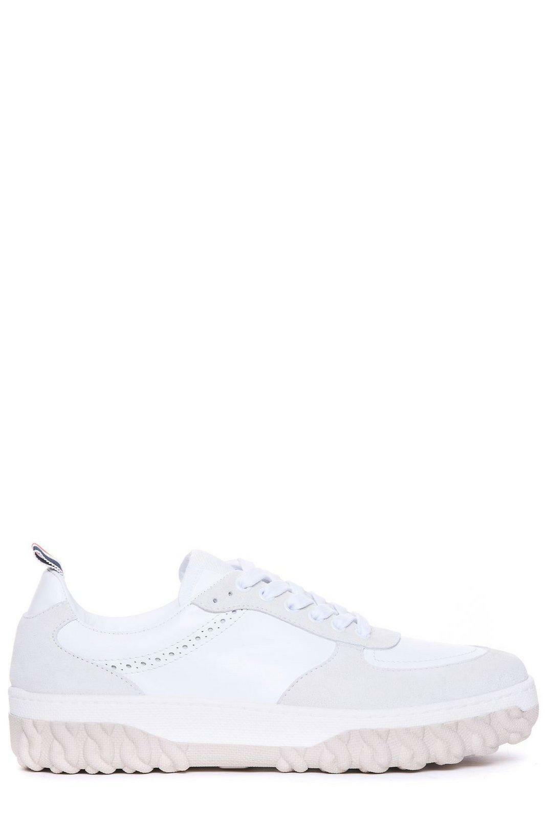 スニーカー *THOM BROWNE* Sprinter Tech Nylon Sneakers Dark Green MFE002 Thom Browne translucent-sole Leather Sneakers | Green | FARFETCH
