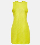 Bottega Veneta - Intrecciato leather minidress