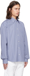 Le PÈRE Blue Stripe Shirt