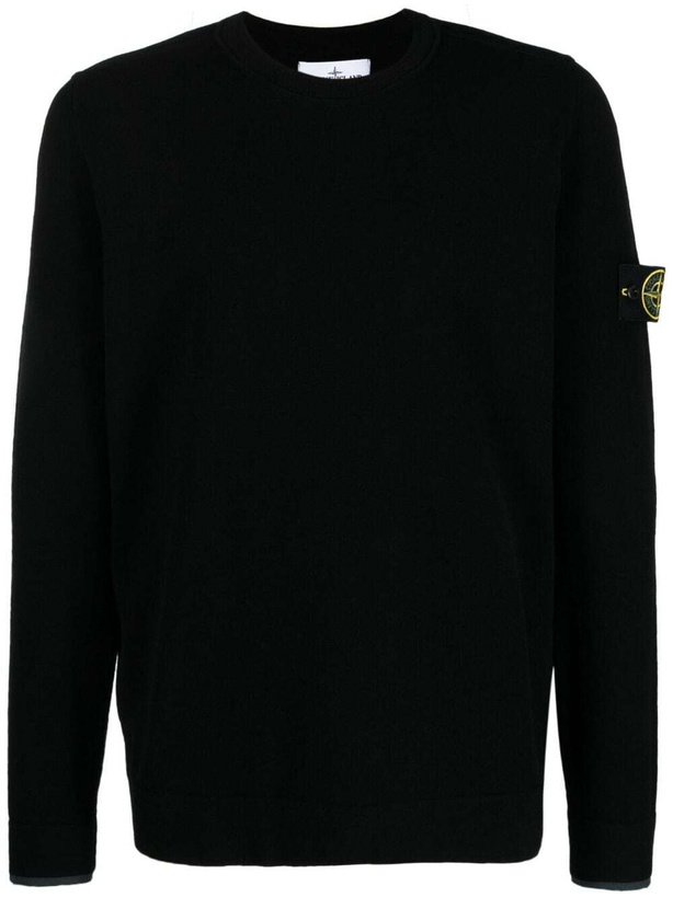 Photo: STONE ISLAND - Wool Crewneck Sweater