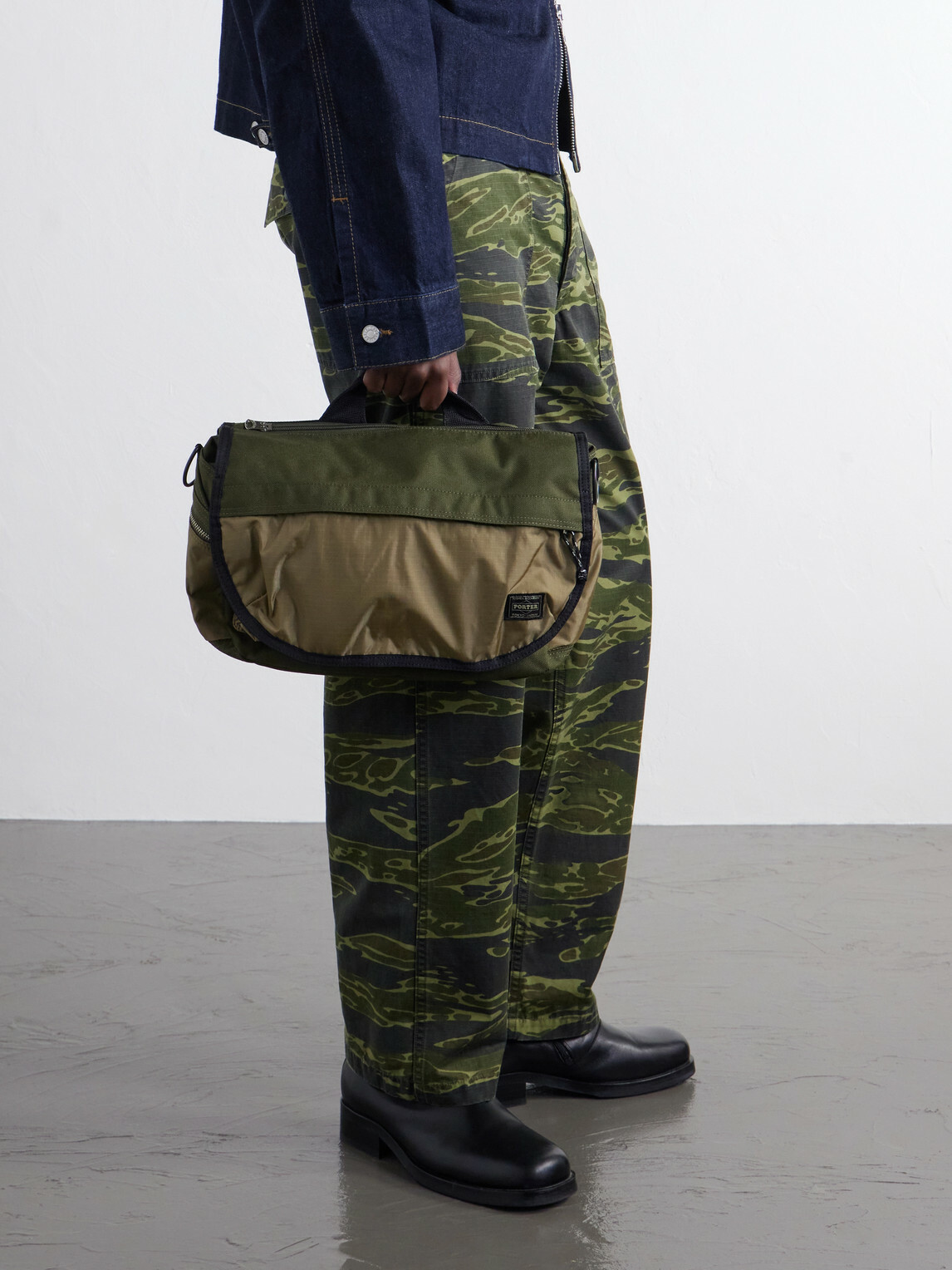 Porter-Yoshida and Co - New Hype Shell Messenger Bag - Green