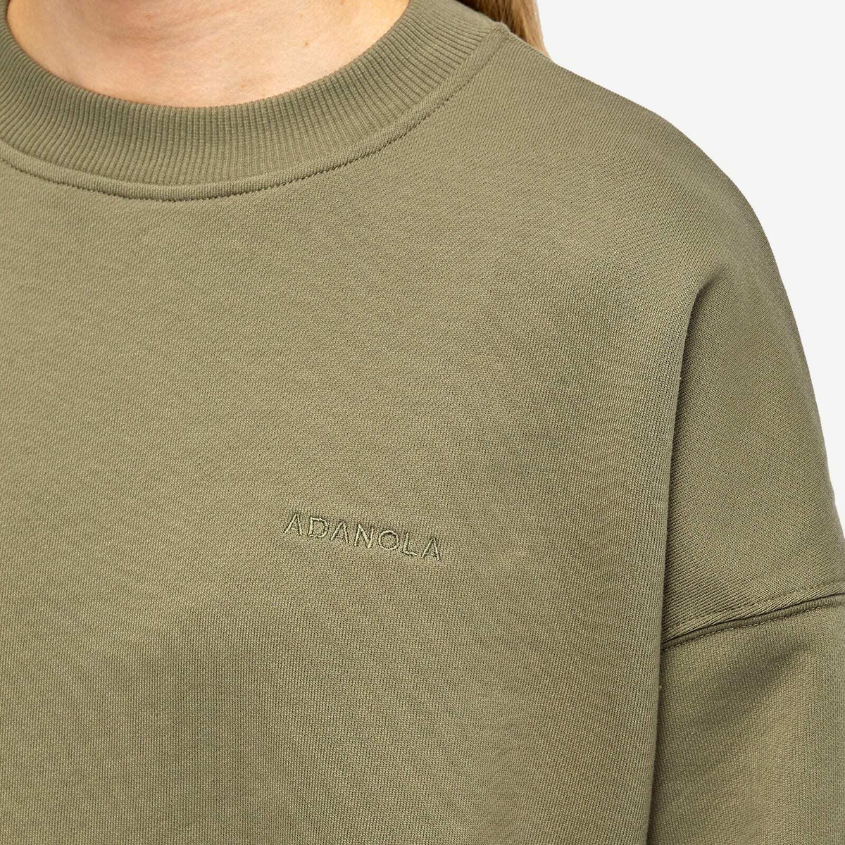 Sweat Adanola Femme Taille M, Coupe Oversize, Beige, En Coton Bio - Parfait Pour Le Sport Ou Le Quotidien