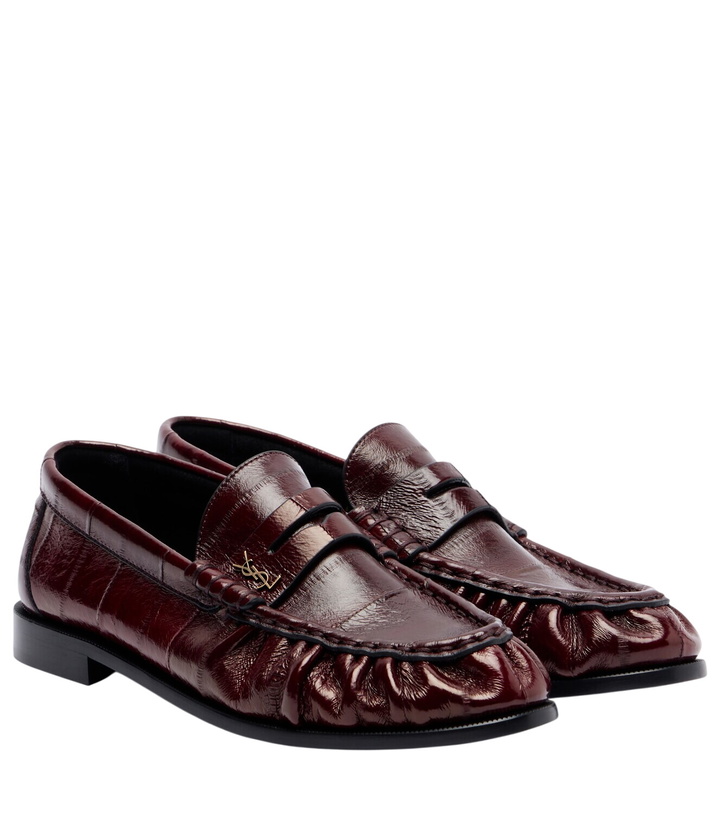 Photo: Saint Laurent Patent leather penny loafers