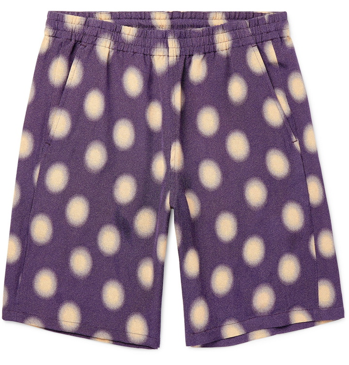 Photo: Needles - Polka-Dot Jersey Basketball Shorts - Purple