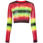 AGR Women's Elastic Lace Tie Dye Top in Red Black