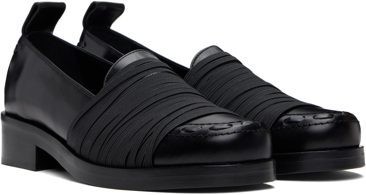 stefan cooke ローファー Stefan Cooke Black Elastic Loafers Stefan Cooke