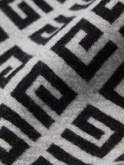 Givenchy - Logo-Jacquard Wool and Cashmere-Blend Scarf