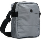 Stone Island Gray 9200015 Coated Nylon Metal ECONYL Bag
