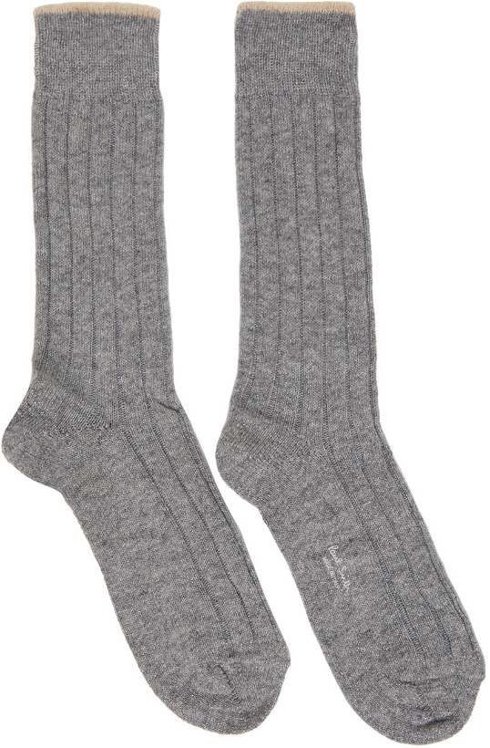 Photo: Paul Smith Four-Pack Grey Quash Lurex Socks