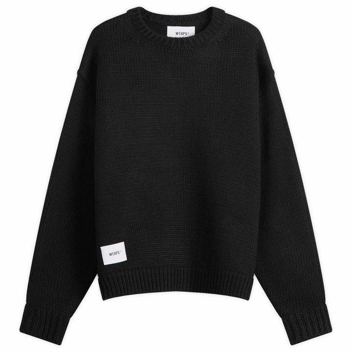 Photo: WTAPS Men's 05 Intarsia Motif Sweater in Black
