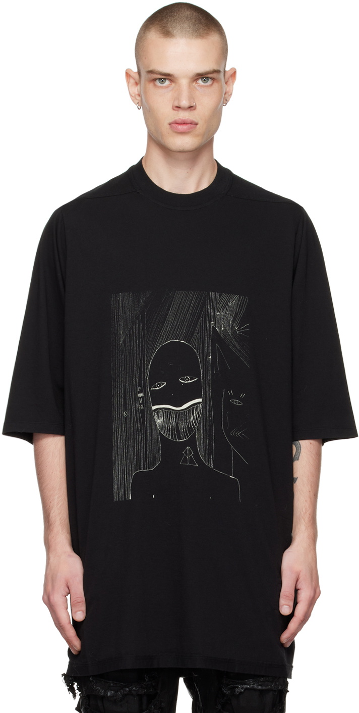 Rick Owens Drkshdw Black Jumbo T-Shirt