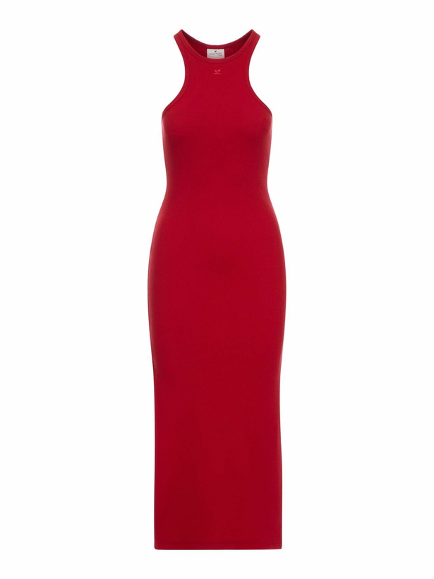Photo: Courrèges Long Jersey Dress With Side Split