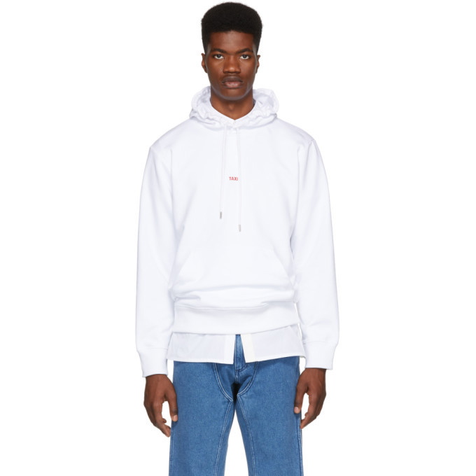 Photo: Helmut Lang White Paris Taxi Hoodie