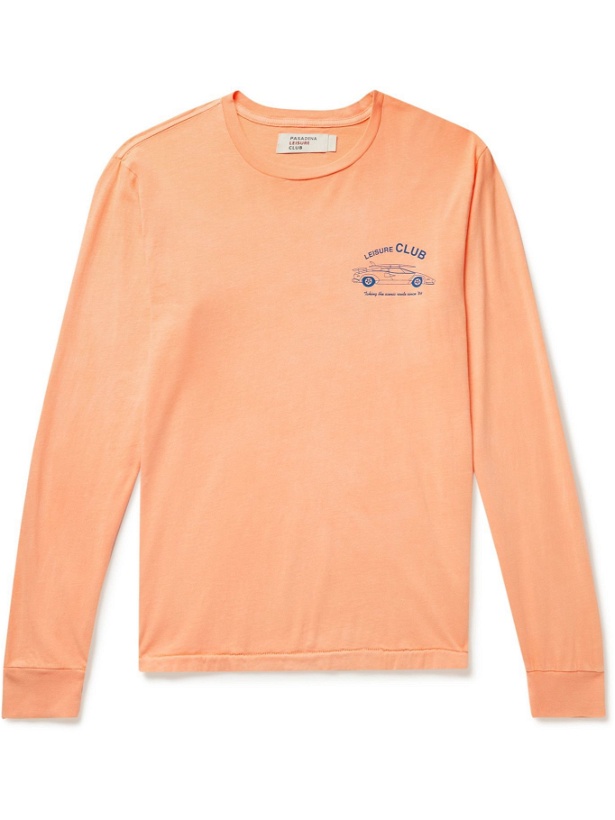 Photo: Pasadena Leisure Club - Scenic Route Cotton-Jersey T-Shirt - Orange