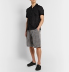 Monitaly - Pleated Cotton Drawstring Shorts - Multi