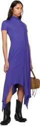 Acne Studios Purple Layered Midi Dress