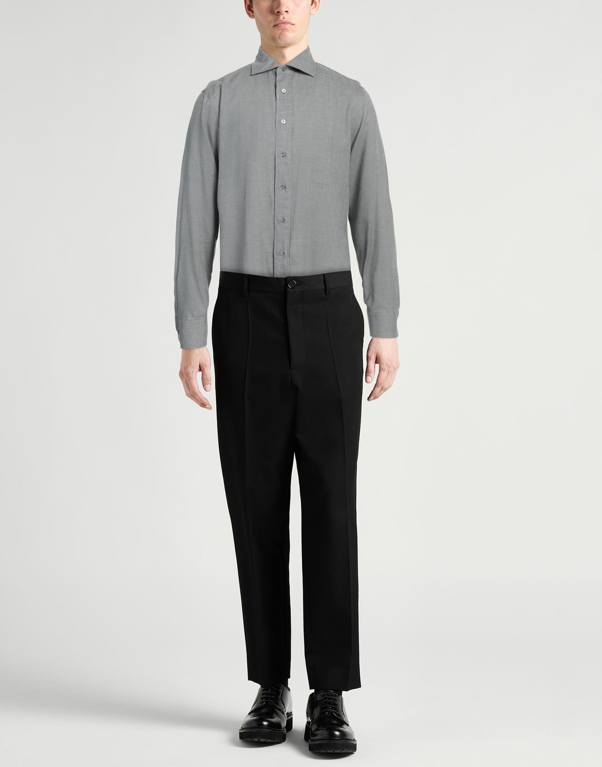 Lardini Mens Shirt in Grey