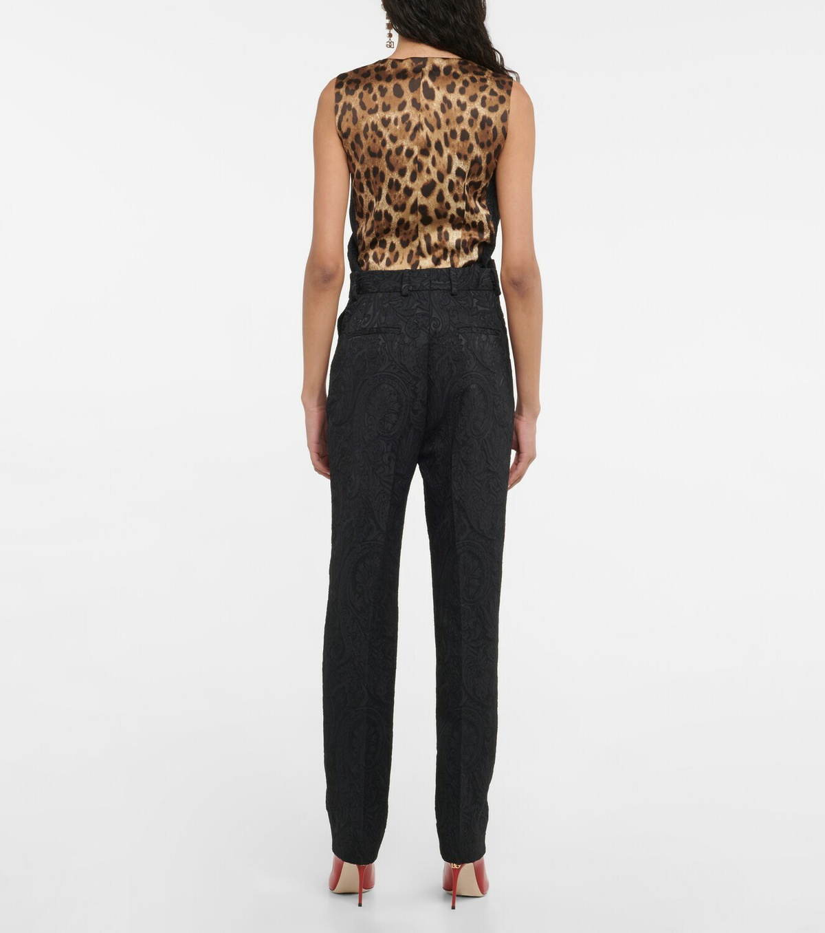Dolce & Gabbana Girls Silk Brocade Trousers