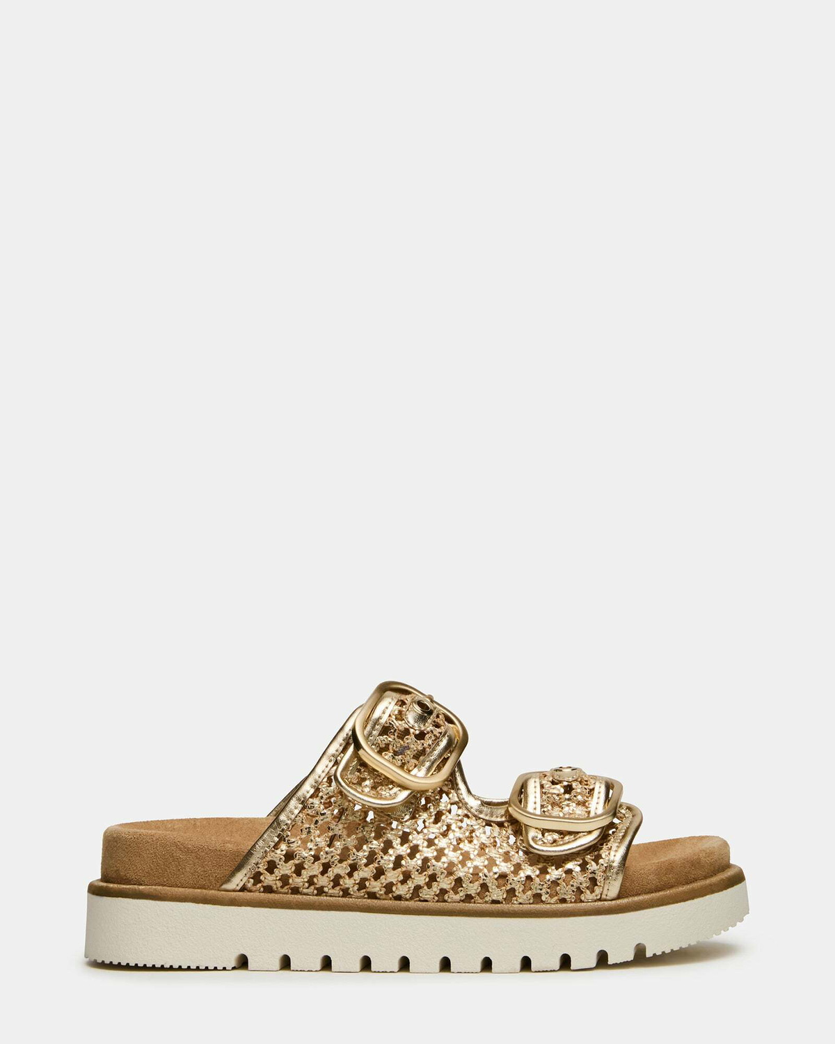 Steve Madden Shellby Sandals in Gold