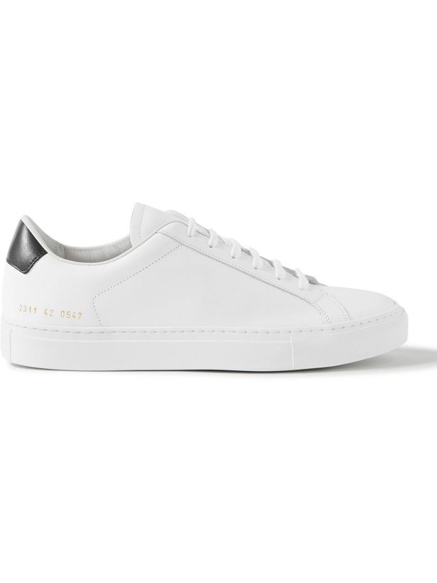 Photo: Common Projects - Retro Leather Sneakers - White