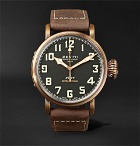Zenith - Pilot Type 20 Extra Special 45mm Bronze and Nubuck Watch - Black