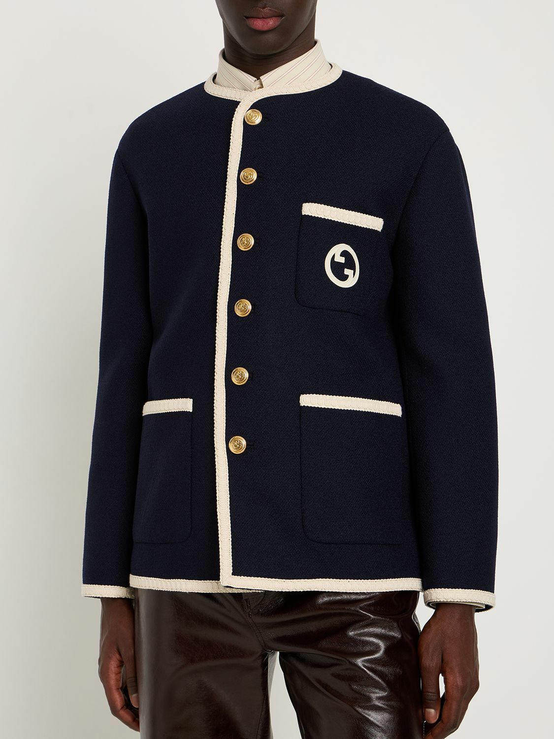 GUCCI - Embroidered Retro Wool Tweed Jacket Gucci GUCCI - Embroidered Retro Wool Tweed Jacket Gucci