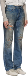 Rick Owens DRKSHDW Blue Temple Kurdt Jeans