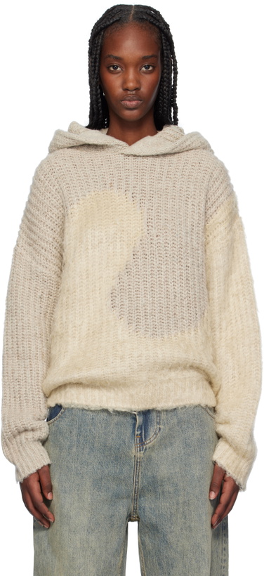 Photo: ERL Gray Swirl Knit Hoodie