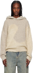 ERL Gray Swirl Knit Hoodie