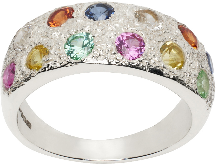 Bleue Burnham Silver Mini Riviera Ring
