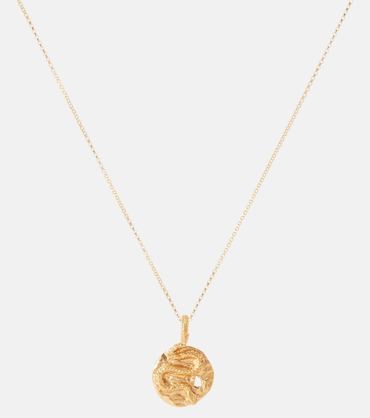 Alighieri The Medusa Medallion 24kt gold plated necklace Alighieri