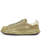 Maison MIHARA YASUHIRO Men's Blakey Low Original Sole Canvas Sneak Sneakers in Khaki