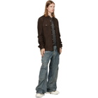 Rick Owens DRKSHDW Blue Tower Double Cargo Jeans