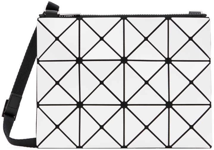 Photo: BAO BAO ISSEY MIYAKE White Lucent Crossbody Bag