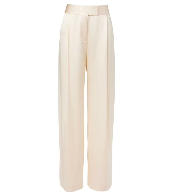 Photo: The Sei Silk satin straight pants