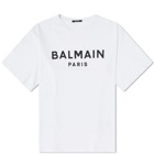Balmain Men's Classic Paris T-Shirt in White/Black