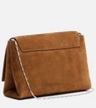 Nour Hammour Zeina suede shoulder bag