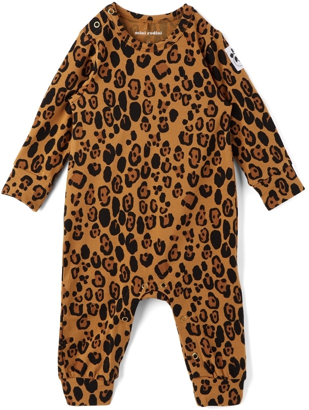 Photo: Mini Rodini Baby Leopard Basic Jumpsuit