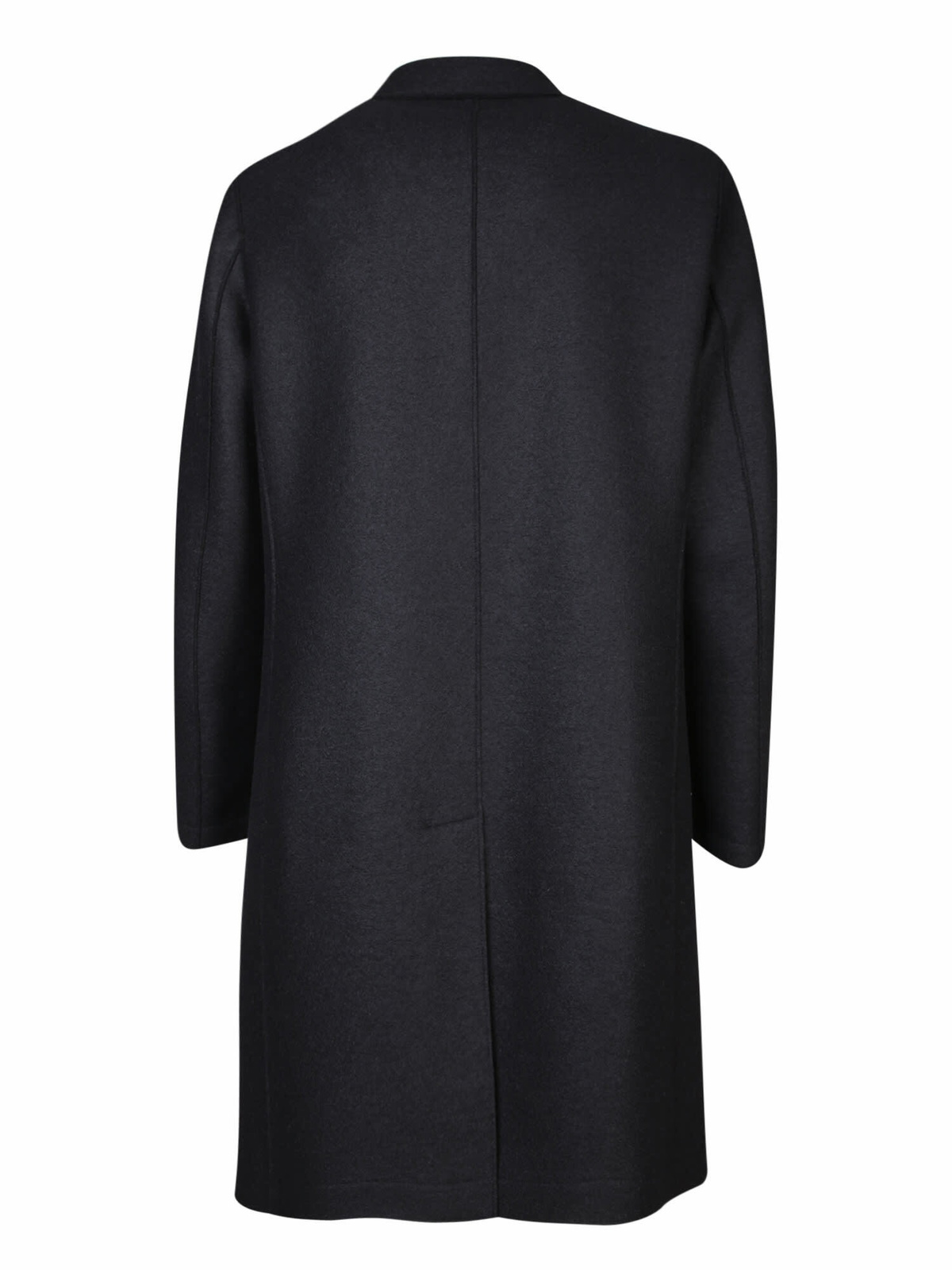 Harris Wharf London Oversized Double-breasted Black Wool Coat