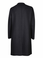 Harris Wharf London Oversized Double-breasted Black Wool Coat