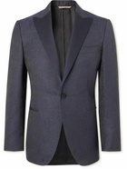 Canali - Slim-Fit Metallic Jacquard Tuxedo Jacket - Blue