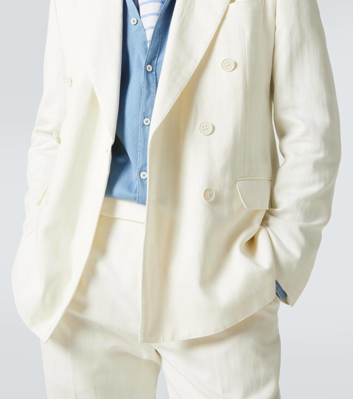 Ralph Lauren Purple Label Kent cotton and linen suit jacket Ralph