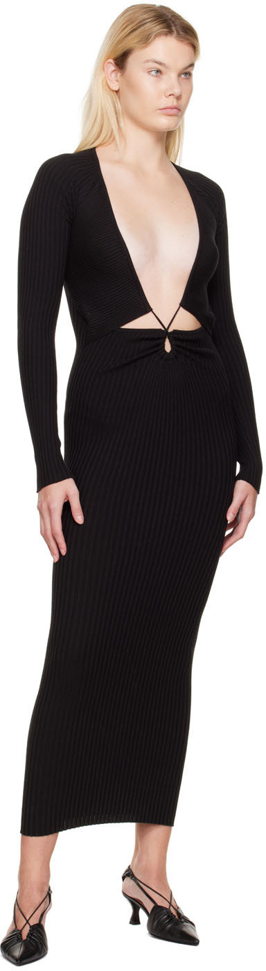 WYNN HAMLYN Black Linda Maxi Dress