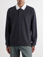 Rag & Bone - Cotton-Piqué Polo Shirt - Black